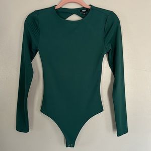 Express Body Contour Back Cutout Bodysuit - XS